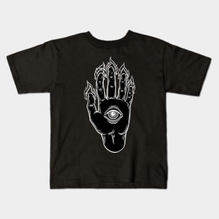 Mysterious Eye. Magic Hand Kids T-Shirt